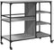 vidaXL - Keukentrolley - 100x45x89,5 - cm - bewerkt - hout - grijs - sonoma - eiken