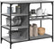 vidaXL - Keukentrolley - 100x45x89,5 - cm - bewerkt - hout - grijs - sonoma - eiken
