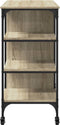 vidaXL - Keukentrolley - 100x45x89,5 - cm - bewerkt - hout - sonoma - eikenkleurig