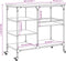 vidaXL - Keukentrolley - 100x45x89,5 - cm - bewerkt - hout - zwart