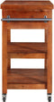 vidaXL - Keukentrolley - 100x48x89 - cm - massief - acaciahout
