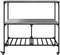 vidaXL - Keukentrolley - 100x50x95 - cm - bewerkt - hout - grijs - sonoma - eikenkleur
