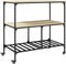vidaXL - Keukentrolley - 100x50x95 - cm - bewerkt - hout - sonoma - eikenkleurig