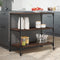 vidaXL - Keukentrolley - 102x50x95 - cm - bewerkt - hout - bruin - eikenkleurig
