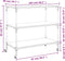 vidaXL - Keukentrolley - 102x50x95 - cm - bewerkt - hout - bruin - eikenkleurig