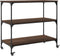 vidaXL - Keukentrolley - 102x50x95 - cm - bewerkt - hout - bruin - eikenkleurig