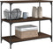 vidaXL - Keukentrolley - 102x50x95 - cm - bewerkt - hout - bruin - eikenkleurig
