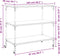 vidaXL - Keukentrolley - 102x50x95 - cm - bewerkt - hout - gerookt - eikenkleurig