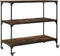 vidaXL - Keukentrolley - 102x50x95 - cm - bewerkt - hout - gerookt - eikenkleurig