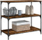 vidaXL - Keukentrolley - 102x50x95 - cm - bewerkt - hout - gerookt - eikenkleurig