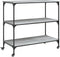 vidaXL - Keukentrolley - 102x50x95 - cm - bewerkt - hout - grijs - sonoma - eiken