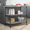 vidaXL - Keukentrolley - 102x50x95 - cm - bewerkt - hout - grijs - sonoma - eiken