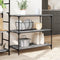 vidaXL - Keukentrolley - 102x50x95 - cm - bewerkt - hout - grijs - sonoma - eiken