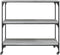 vidaXL - Keukentrolley - 102x50x95 - cm - bewerkt - hout - grijs - sonoma - eiken