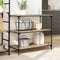 vidaXL - Keukentrolley - 102x50x95 - cm - bewerkt - hout - sonoma - eikenkleurig