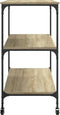 vidaXL - Keukentrolley - 102x50x95 - cm - bewerkt - hout - sonoma - eikenkleurig
