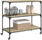 vidaXL - Keukentrolley - 102x50x95 - cm - bewerkt - hout - sonoma - eikenkleurig