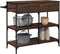 vidaXL - Keukentrolley - 105x42x95 - cm - bewerkt - hout - bruin - eikenkleurig