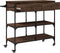 vidaXL - Keukentrolley - 105x42x95 - cm - bewerkt - hout - bruin - eikenkleurig