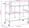vidaXL - Keukentrolley - 105x42x95 - cm - bewerkt - hout - gerookt - eikenkleurig