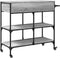 vidaXL - Keukentrolley - 105x42x95 - cm - bewerkt - hout - grijs - sonoma - eikenkleur