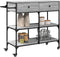 vidaXL - Keukentrolley - 105x42x95 - cm - bewerkt - hout - grijs - sonoma - eikenkleur