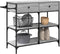 vidaXL - Keukentrolley - 105x42x95 - cm - bewerkt - hout - grijs - sonoma - eikenkleur