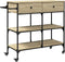 vidaXL - Keukentrolley - 105x42x95 - cm - bewerkt - hout - sonoma - eikenkleurig