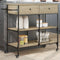 vidaXL - Keukentrolley - 105x42x95 - cm - bewerkt - hout - sonoma - eikenkleurig