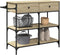 vidaXL - Keukentrolley - 105x42x95 - cm - bewerkt - hout - sonoma - eikenkleurig