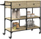 vidaXL - Keukentrolley - 105x42x95 - cm - bewerkt - hout - sonoma - eikenkleurig