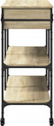 vidaXL - Keukentrolley - 105x42x95 - cm - bewerkt - hout - sonoma - eikenkleurig
