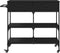 vidaXL - Keukentrolley - 105x42x95 - cm - bewerkt - hout - zwart