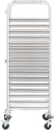 vidaXL - Keukentrolley - 16-laags - 38x55x163 - cm - roestvrij - staal