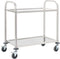 vidaXL - Keukentrolley - 2-laags - 95x45x83,5 - cm - roestvrij - staal