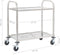 vidaXL - Keukentrolley - 2-laags - 95x45x83,5 - cm - roestvrij - staal