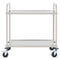 vidaXL - Keukentrolley - 2-laags - 95x45x83,5 - cm - roestvrij - staal