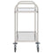 vidaXL - Keukentrolley - 2-laags - 95x45x83,5 - cm - roestvrij - staal