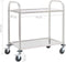vidaXL - Keukentrolley - 2-laags - 95x45x83,5 - cm - roestvrij - staal