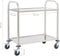 vidaXL - Keukentrolley - 2-laags - 96,5x55x90 - cm - roestvrij - staal