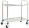 vidaXL - Keukentrolley - 2-laags - 96,5x55x90 - cm - roestvrij - staal