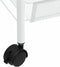 vidaXL - Keukentrolley - 3-laags - 46x26x54 - cm - ijzer - wit