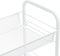 vidaXL - Keukentrolley - 3-laags - 46x26x54 - cm - ijzer - wit