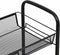 vidaXL - Keukentrolley - 3-laags - 46x26x64 - cm - ijzer - zwart