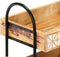 vidaXL - Keukentrolley - 3-laags - 46x30x76 - cm - massief - mangohout