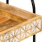 vidaXL - Keukentrolley - 3-laags - 46x30x76 - cm - massief - mangohout