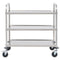 vidaXL - Keukentrolley - 3-laags - 95x45x83,5 - cm - roestvrij - staal