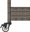 vidaXL - Keukentrolley - 3-laags - poly - rattan - en - massief - acaciahout - grijs