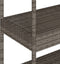 vidaXL - Keukentrolley - 3-laags - poly - rattan - en - massief - acaciahout - grijs