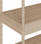 vidaXL - Keukentrolley - 3-laags - poly - rattan - en - massief - acaciahout - beige